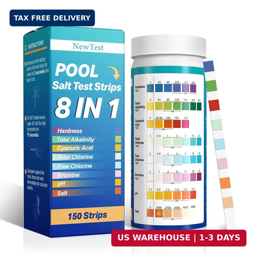 Pool salt test strips 150ct - salt, 8
