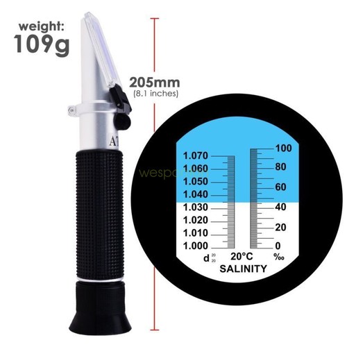 Salinity refractometer meter - refractometer,